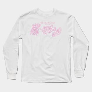 Park City Trail Map Pink Long Sleeve T-Shirt